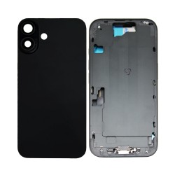 Back Cover with Frame+Flex+Vibrator Apple iPhone 16 Black